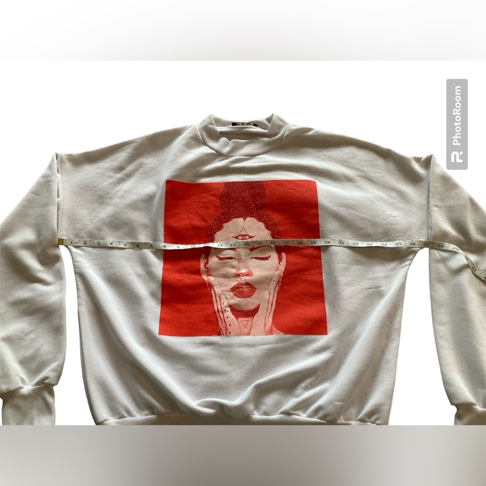 Styleroise Mystical Third Eye Print Sweatshirt. Size Medium. - Picture 6 of 8